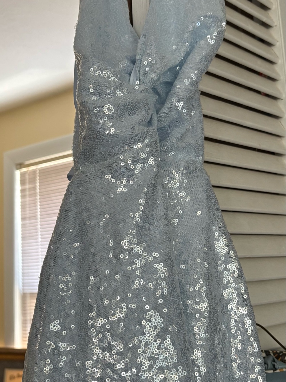Lucy in the Sky Light Blue Sequin Mini Dress